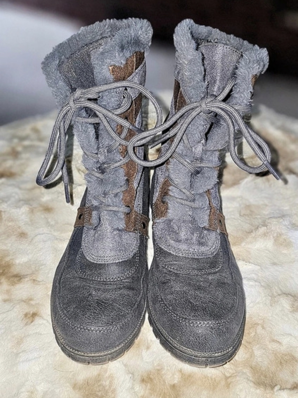 Chanda winter boot Gray Brown Winter Boots US 8M
